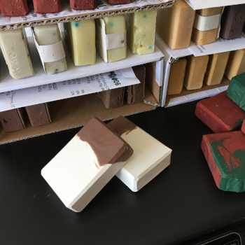 Blocks of soap in various colors
